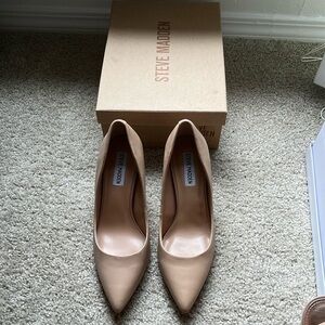 Steve Madden Nude Stiletto Heels  - Size 8